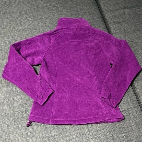Columbia Women's Benton Springs Full Zip Fleece Jacket Purple sz PXS activewear - Picture 6 of 7